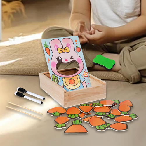Juego De Alimentación De Juguete Intelectual De Madera Para