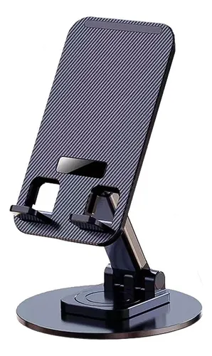 Soporte De Mesa Para Celular Rotación 360 Aluminio Plástico