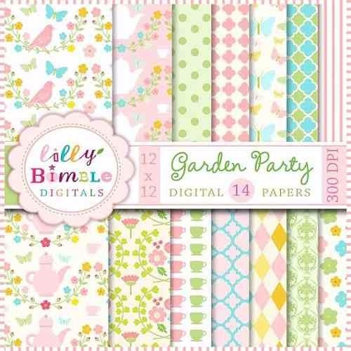 Kit Imprimible Pack Fondos Shabby Chic Clipart Cod 86
