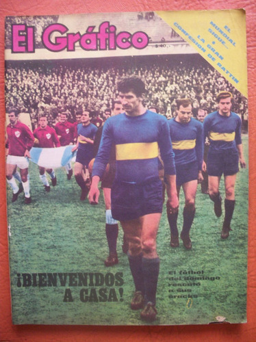 El Grafico 2443 2/8/1966 Bienvenidos ! Boca Rattin Envios