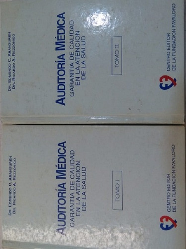 Auditoria Medica - Tomo 1 Y 2 - Usado - Fundacion Favaloro