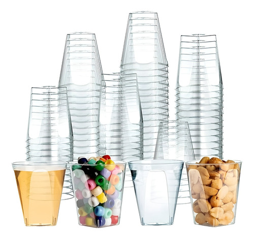 Set 20 Vasos Plasticos Pocillos Para Postres Vasos Shot 2oz