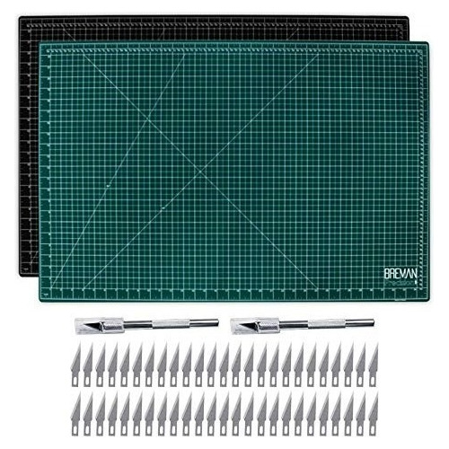 Craft Knife & Self Healing Mat Set - 24x36 Reversible Base D