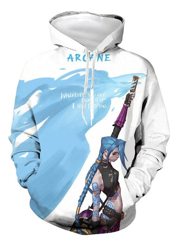 Arcano: Sudaderas De League Of Legends Disfraz De Jinx Vi