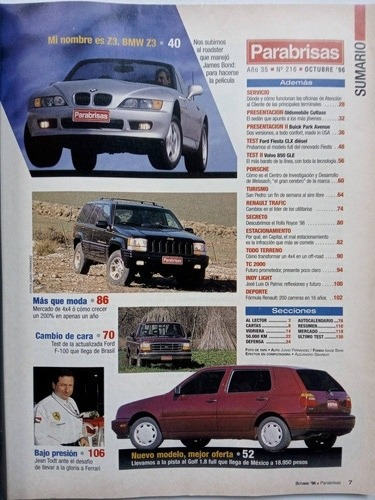 Parabrisas # 96 - 1996 - Bmw Z3 Volkswagen Golf Volvo 850 (Usado)