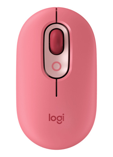 Mouse Pop Coral Rose Inalambrico Y Bluetooth