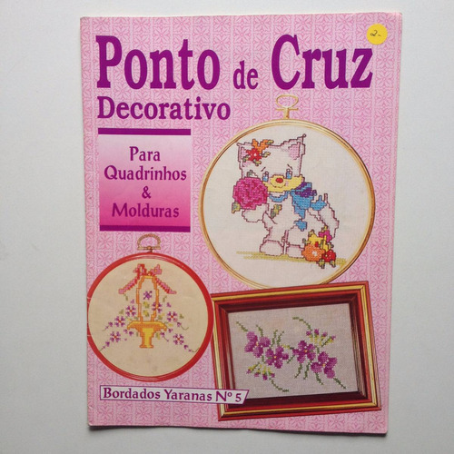 Revista Yaranas Ponto De Cruz Para Quadrinhos  Molduras B784