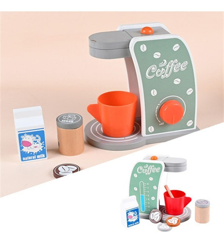 Cafetera De Madera Para Niños Con Forma De Casa De Juegos De