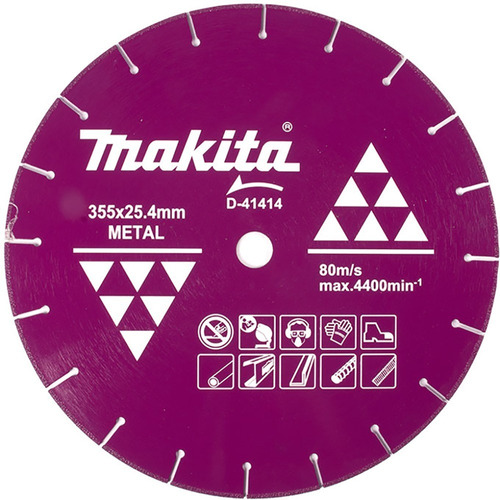Disco Diamantado Makita D-41414 355mm Para Cortar Metal Mkb