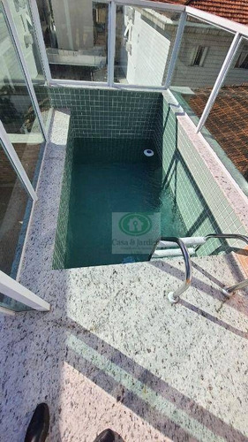Imagem 9 de 30 de Sobrado Triplex (novo) C/ Elevador - Pompeia - Santos - Ca0940