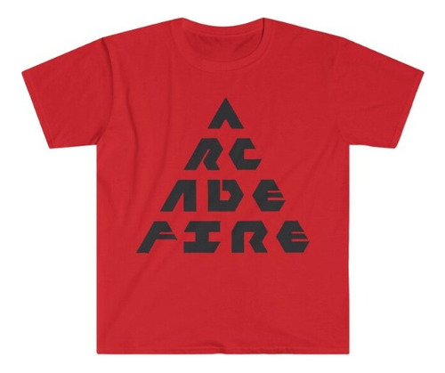 Polera Unisex Arcade Fire Musica Triangulo Algodon Estampado