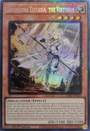 Yugioh! Dogmatika Ecclesia, The Virtuous Ra01-en020 Pcr