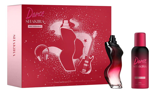 Perfume Mujer Dance Red Midnight By Shakira Edt 80ml + Desod