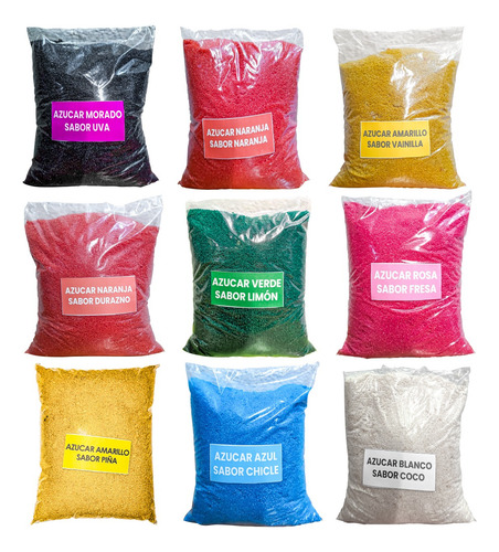 4kg Azúcar De Colores Para Tus Postres Y Algodón De Azúcar