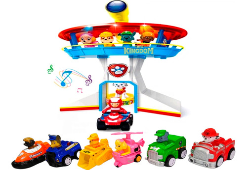 Torre Control Patrulla Canina Luces Sonido 6 Cars Paw Patrol