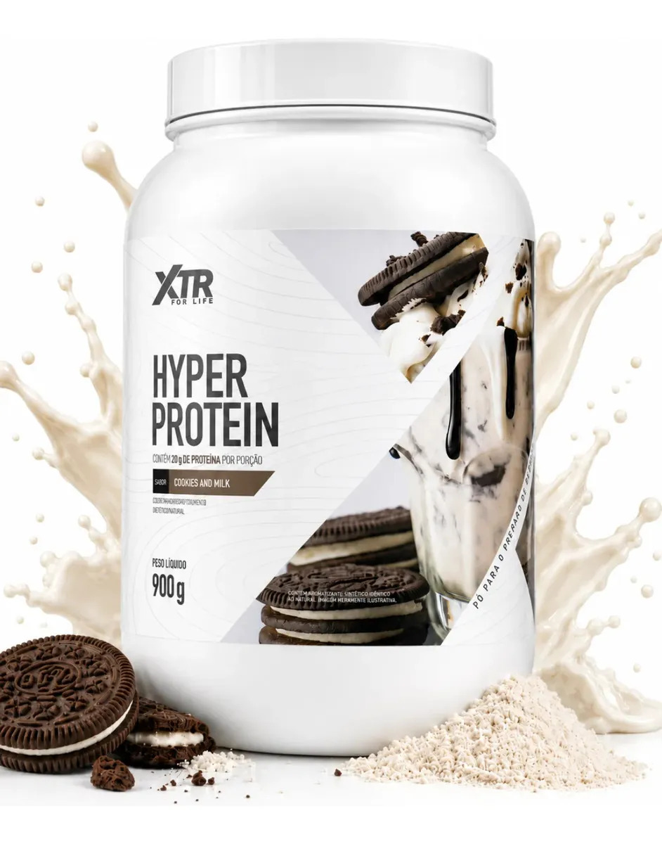 Hyper Whey 100% Concentrado Isolado 900g - Xtr Sabor Cookies