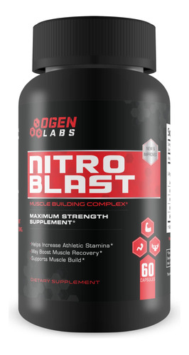 Ogen Labs- Nitro Blast- Maxima Resistencia Oxido Nitrico Boo