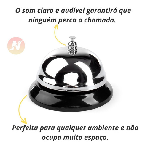 Imagem 3 de 7 de Campainha Mesa Para Manter Atendimento Sempre Em Alto Nivel