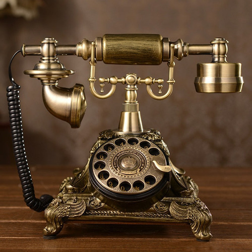 Teléfono Antiguo Giratorio Diseño Del Dial Retro Teléfono Fi