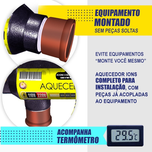 Aquecedor Elétrico Resistente Piscinas Até 20.000 Lts