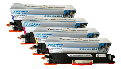 Pack 4 Toner Alt  Hp 130 A 126 A M175 ( M176 Cf350 Cf351 )