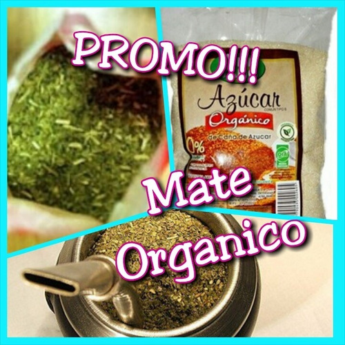 Mate Organico -promo- 5kg Yerba Organica+3kg Azucar Organica