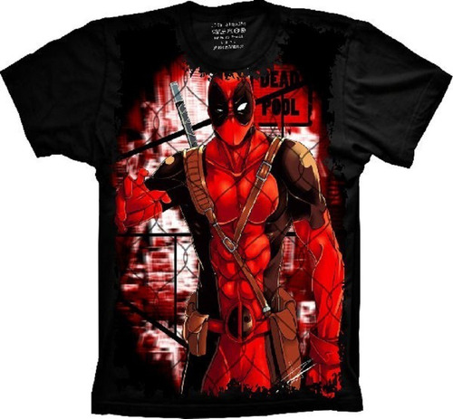 Camiseta Frete Grátis Plus Size Super Herói Deadpool
