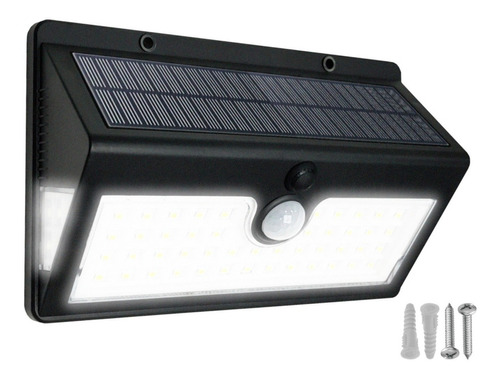 Panel Reflector Solar Libercam  LEDRF-240 Sensor De Movimiento 52 Led Ip65 Luz Blanca 3 Funciones Inalambrico