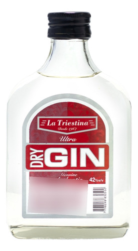 Gin Licor Mini Petaca 200m Estilo Dry Caja X1u Fabricante 