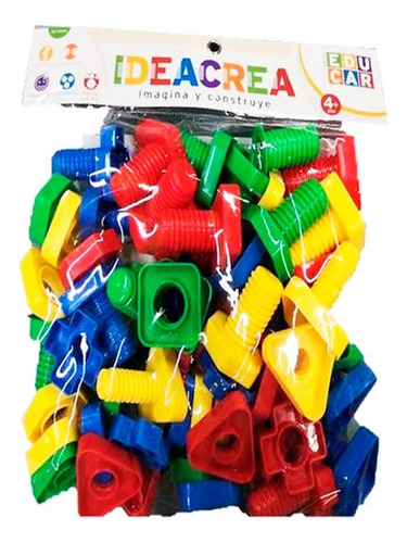 Juego De Ensamble Construcción Plástico Tornilla Tuercas