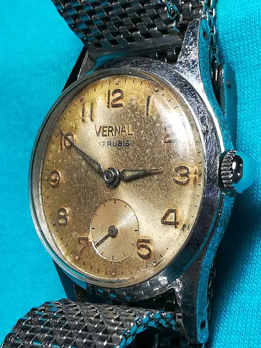 Reloj De Pulsera Suizo Vernal 17 Rubíes (Usado)