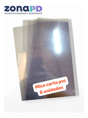 Micas Carta Pvc 8 Unidades Transparente 280micrones