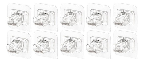 4 Soportes De Barra De Cortina Hardware Puertas Transparente