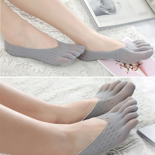 V Nuevos Calcetines Con Separación De Dedos Para Mujer