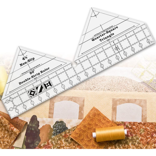 Regla Edredon Doble Tira 90 Grado Acolchado Acrilico Costura