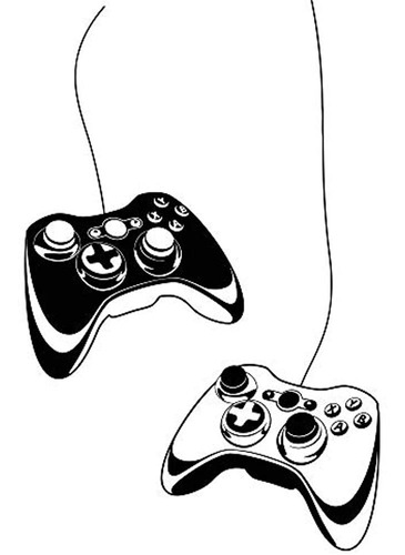 Tatuajes De Pared Gamer Joystick Vinilo Art Gaming Kids Room