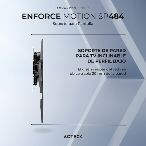 Soporte Smart Tv Acteck Motion Sp484 37 A 80 Pulgadas 40kg