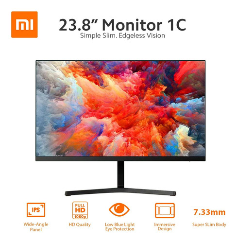 Monitor Mi Xiaomi 1c 23.8 Pulgadas Ips Full Hd Hdmi Vga 