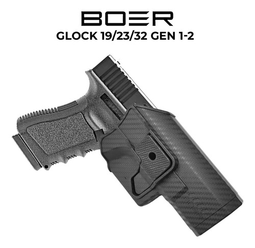 Imagen 2 de 10 de Funda Pistolera Táctica Polímero Boer Nivel2 Glock 19 Tx