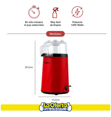 Popera Nappo Máquina Para Hacer Pop 1200w Oferta Loi