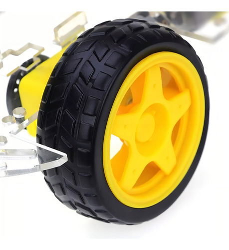 Chasis De Carro Kit Compatible Ide Arduino, 4 Llantas 4wd Sm
