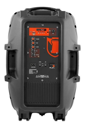 Imagen 2 de 2 de Bocina Bafle 15'' Recargable Kaiser Flama Ksr-link Ksw-4015