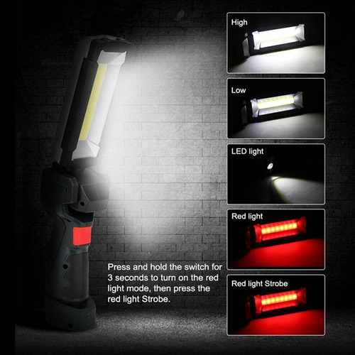 Magnética Base De Con Detección Luz Led Cob