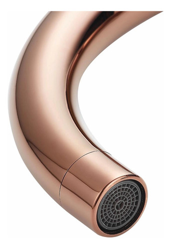 Torneira Monocomando Cozinha Bica Alta Cobre - Sensi Dacqua Acabamento Metal Cobre Cromado