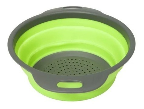 Imagen 9 de 10 de Colador Plegable Silicona Cocina Frutas Verduras Pastas