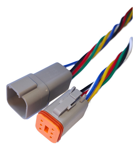 Conector Enchufe Macho Hembra Tipo Deutsch 6 Pines