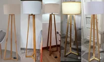 Comprar Artefacto\u002Flampara Madera Rústico Con Pantallas, Trípodes,