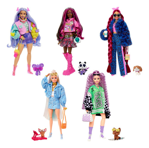  Barbie Extra Fashonista Con Mascota Y Accesorios