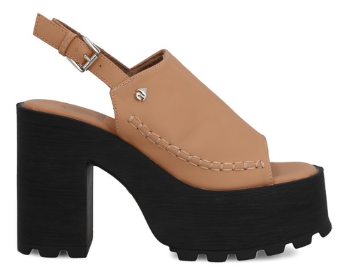 Sandalias Plataforma Camel  3528308