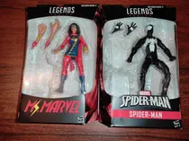 Comprar Set Figuras Marvel Legends Spiderman Negro Venom Mrs Marvel